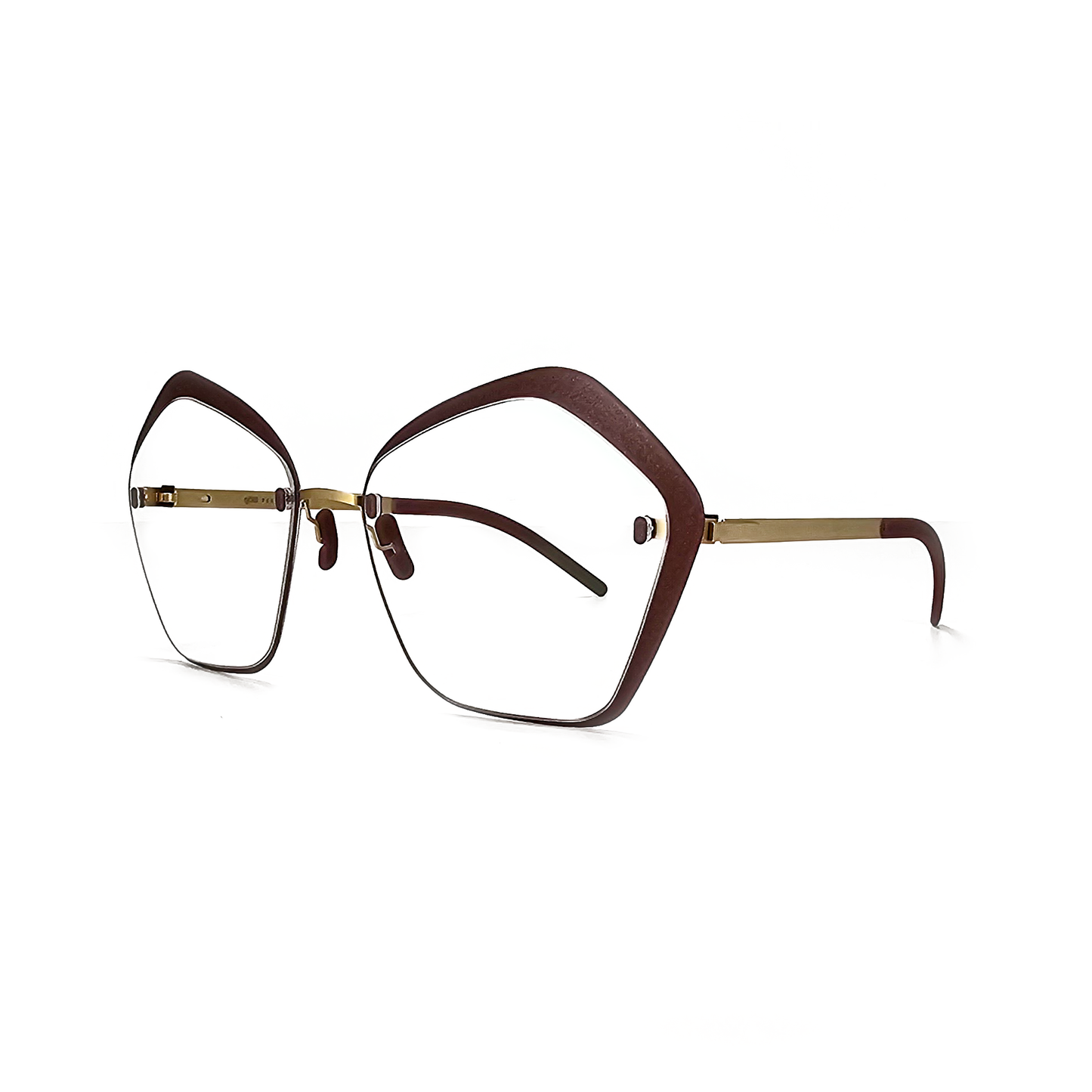 Götti Switzerland Perspective DC13 Rimless Burgandy/Gold