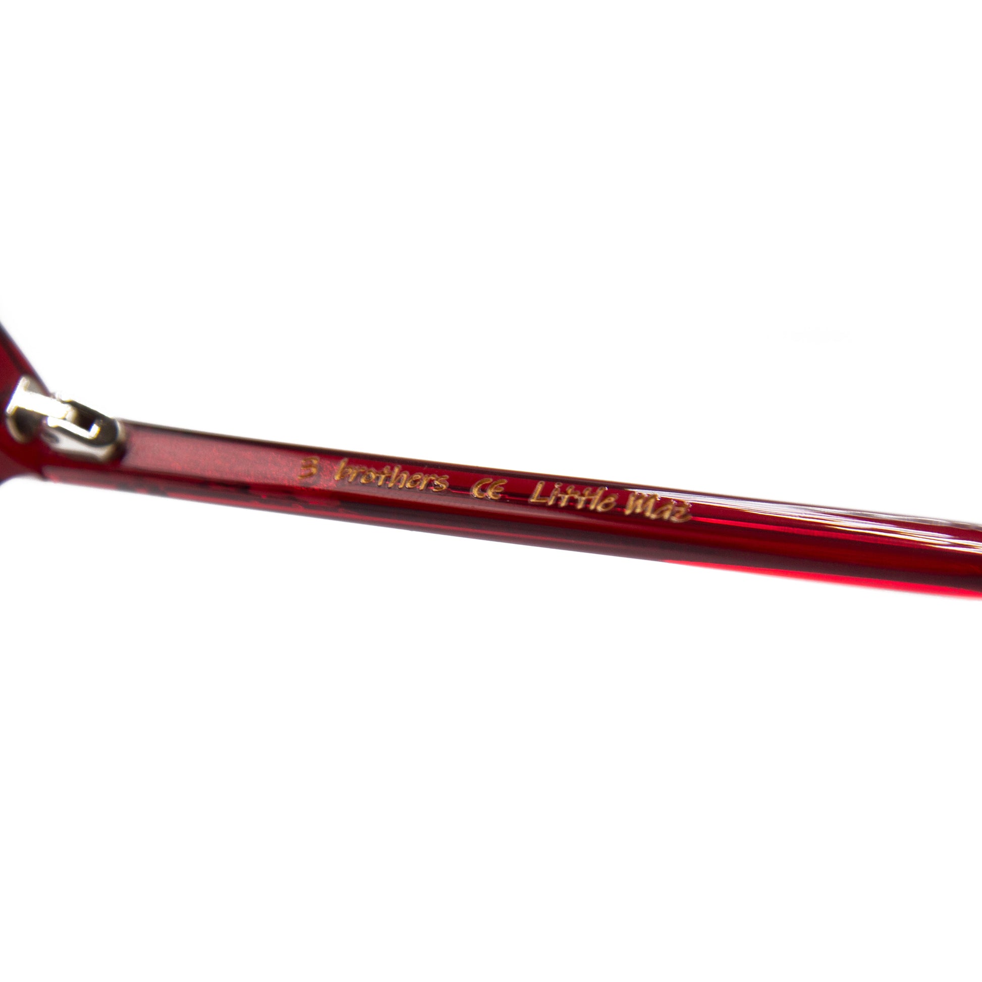 3 brothers - Little Maz - Red - Prescription Sunglasses - Side