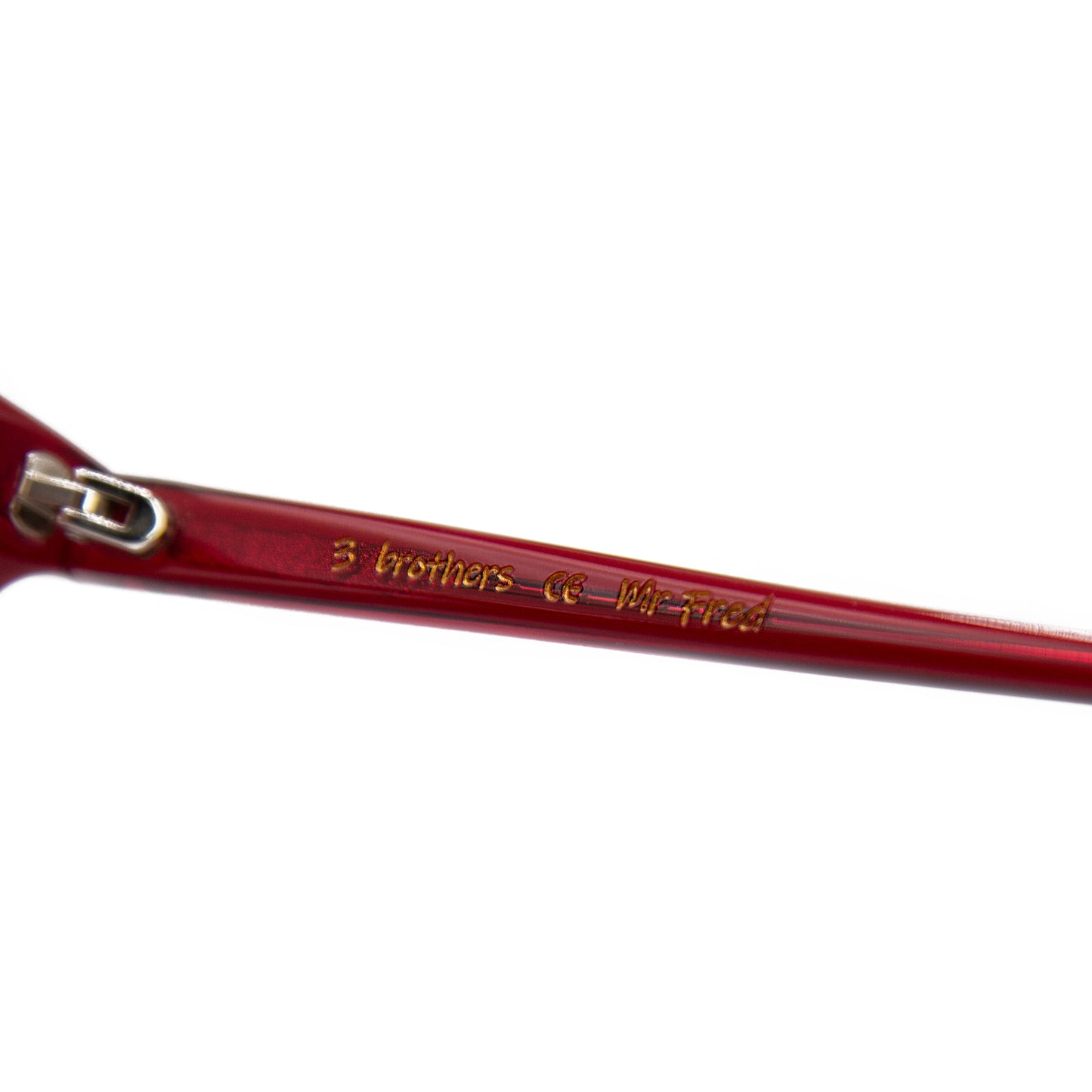 3 brothers - Mr Fred - Red - Prescription Glasses - Hinge