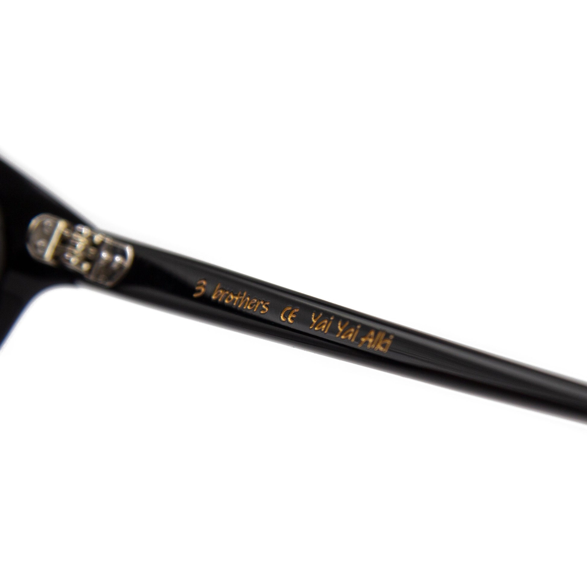 3 brothers - Yai Yai Alki - Black - Prescription Glasses - Hinge