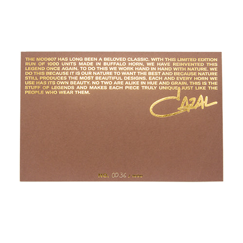 CAZAL 607/3 Col.903 Limited Edition Buffalo Horn Packaging