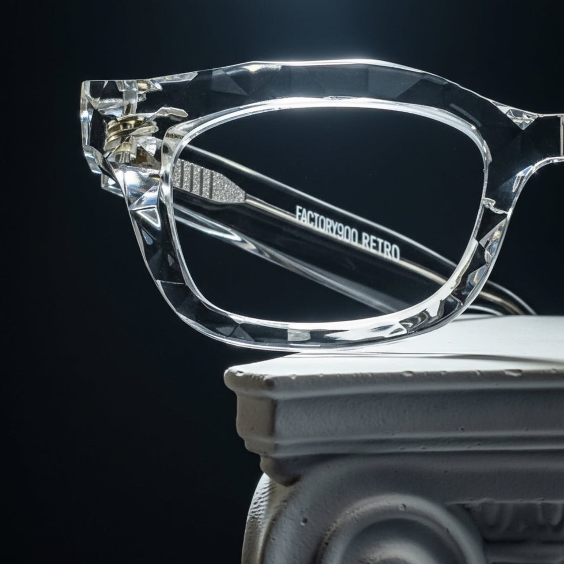Factory900 RF-064C completed through the Lens Art® luxury reglazing service with bespoke Marma Vision progressive prescription lenses.