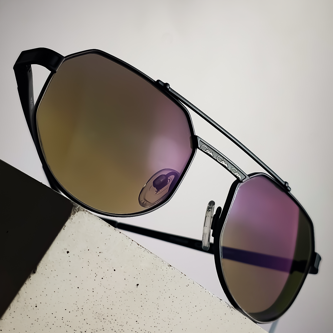Quiet Geometry | CAZAL 7093 Custom Gradient Photochromic Lenses