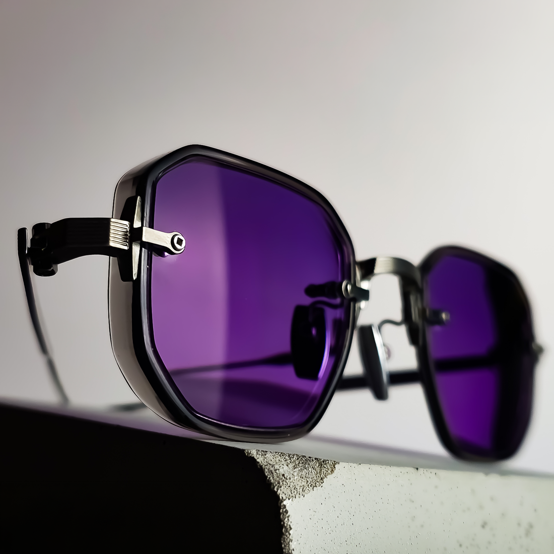 Akoni Juno II Custom Lenses | Blue Rio & Dinamica Amethyst | Lens Art®
