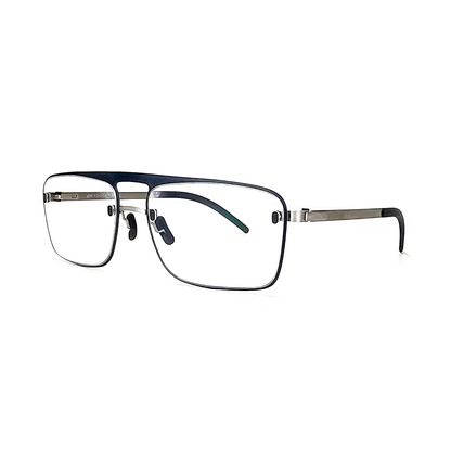 Götti Switzerland Perspective SM02 Rimless Denim/Silver