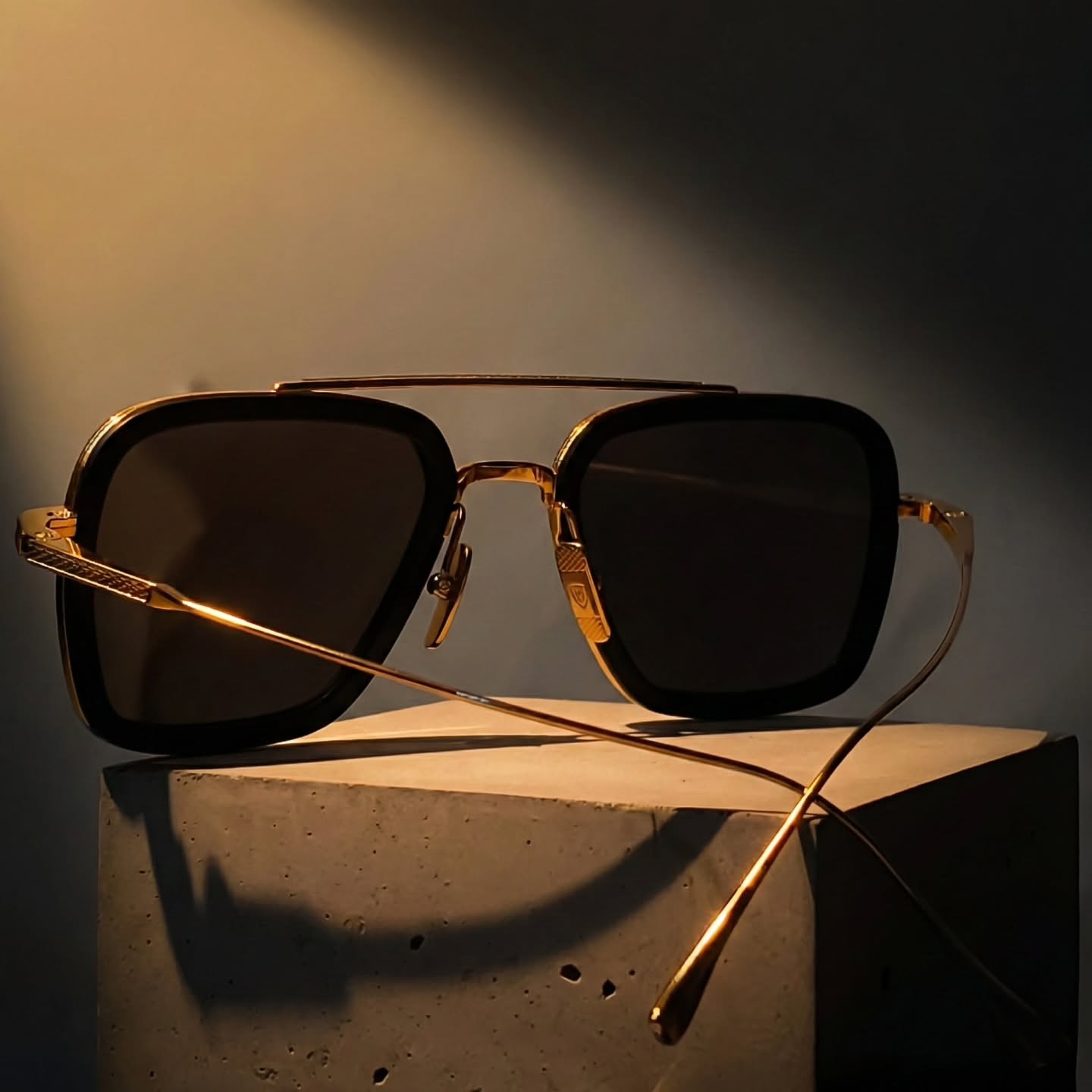 DITA Flight 006 fitted with bespoke progressive prescription lenses featuring a custom 20% grey gradient tint and Transitions® GEN S Grey through the Lens Art® luxury reglazing service.