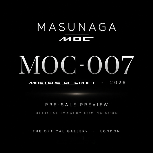 MASUNAGA MOC-007 Masters of Craft 2026 pre-sale at The Optical Gallery London