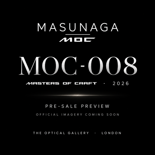 MASUNAGA MOC-008 Masters of Craft 2026 pre-sale at The Optical Gallery London