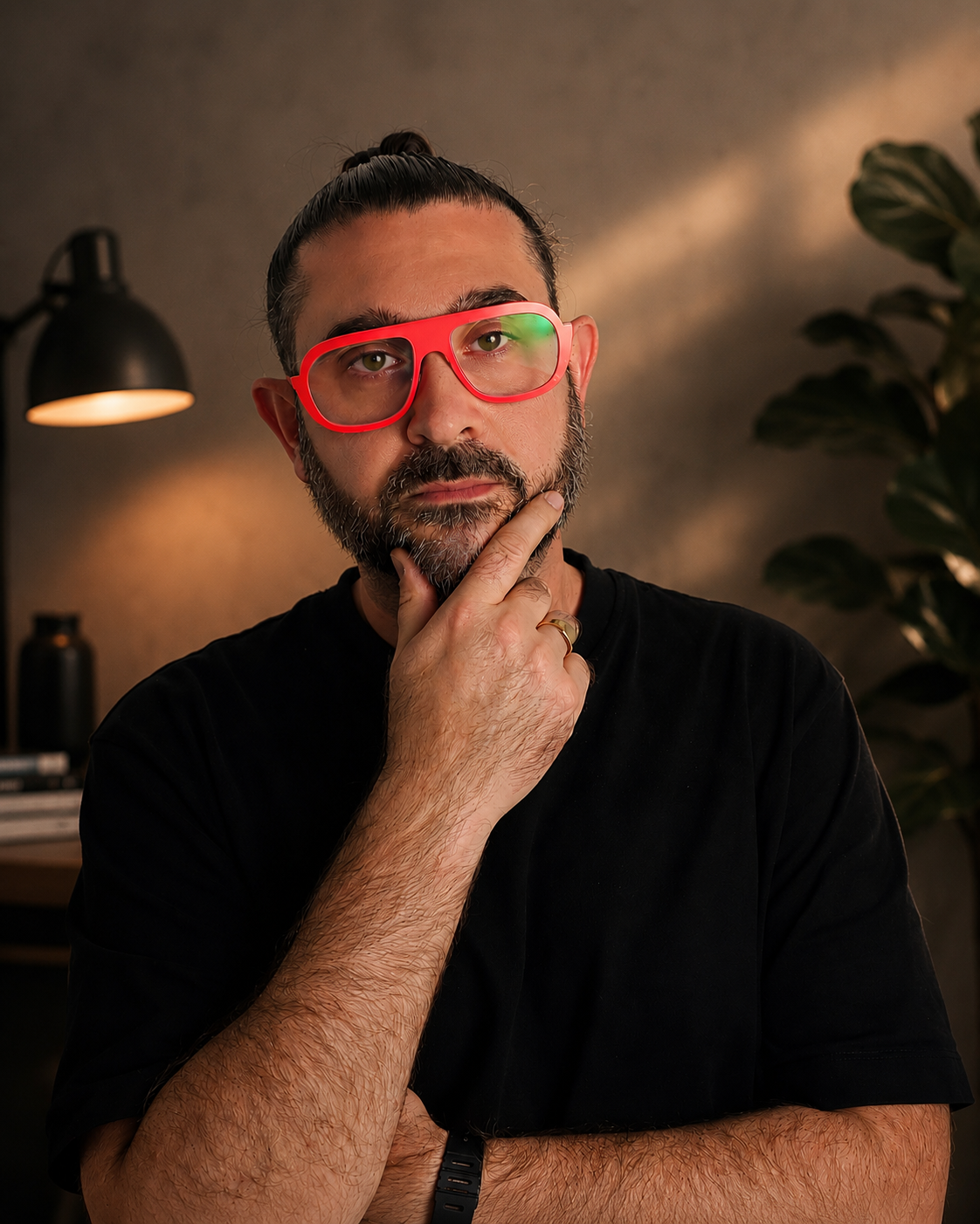 Nik Antoniades, founder of Lens Art® at The Optical Gallery, specialising in bespoke lens design, luxury reglazing, custom tinted lenses and prescription lenses for luxury eyewear.