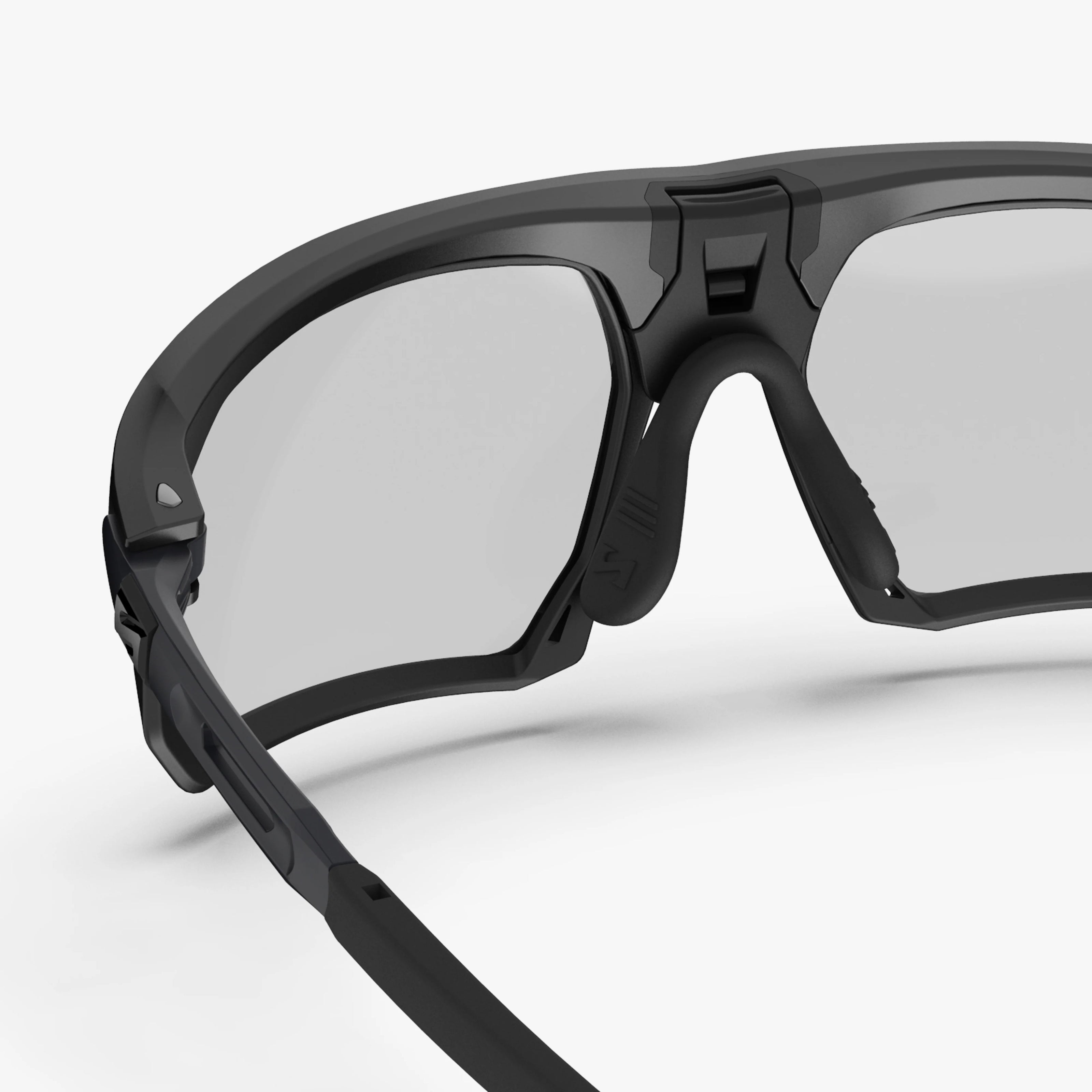 Scicon Aerobeam Titanium sports eyewear reglazed with bespoke prescription sports lenses through the Lens Art® luxury reglazing service, including custom tinted lens options for high-performance vision.