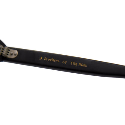 3 brothers - Big Maz - Matte Black - Prescription Glasses - Hinge