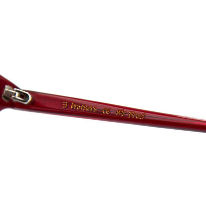 3 brothers - Mr Fred - Red - Prescription Sunglasses - Side