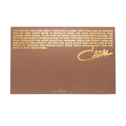 CAZAL 607/3 Col.903 Limited Edition Buffalo Horn Packaging